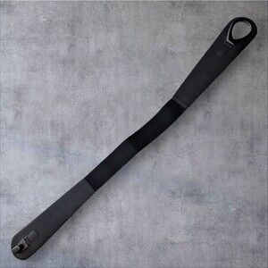 Unbranded Womens Stretch Belt Reversible Black Beige Hook Closure NWOT Sewn